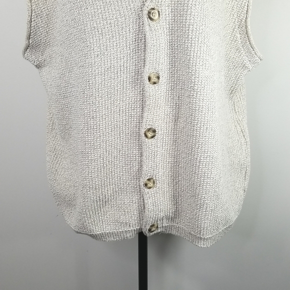 Vintage Rivers End Trading Co Women's 100% Cotton Sleeveless Cardigan Size XL - Picture 4 of 7